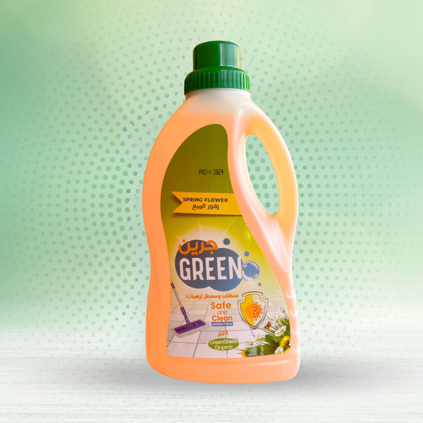 Green Cleaner & Freshener Floors  - Spring flowers Scent - 1Liter